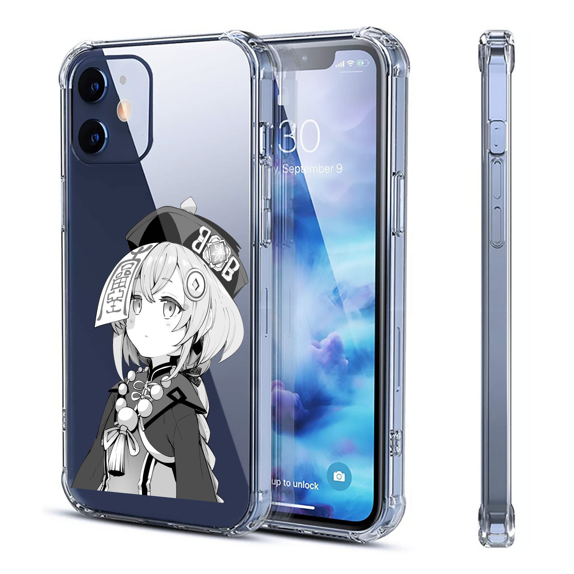 げんし神 七七 なな  genshin Nana 【iPhone 12シリーズ対応】透明スマホケース（クリアソフトケース）